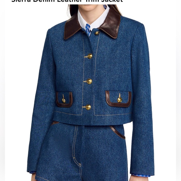 sandro denim jacket - Picture 4 of 5